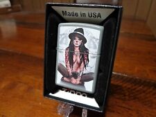 PINUP GIRL SEXY GANGSTA CLOWN TATTOO DAY OF DEAD ZIPPO LIGHTER MINT KEITH GARVEY picture