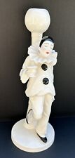 Vintage Taste Setter Sigma Harlequin Mime Clown Pierrot Candle Holder w Tag picture