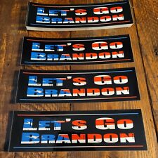5 PK Lets Go Brandon Full Color Bumper Sticker Made in the USA Top Seller TRADE picture