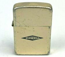 Dowell Oil Company Park Advertising Cigarette Lighter Gold Tone Vintage picture