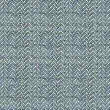 Brunschwig Small Scale Herringbone Chenille Fabric MOTTARET CHENILLE BLUE 1.5 yd picture