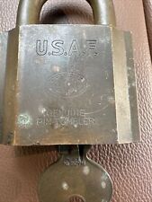 Air Force USAF ILCO U.S. Government Military Pin Tumbler Brass Padlock With Key picture