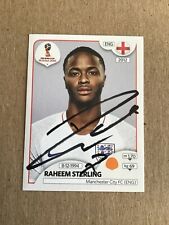 Raheem Sterling, England 🏴󠁧󠁢󠁥󠁮󠁧󠁿  Panini FIFA World Cup 2018 hand signed picture