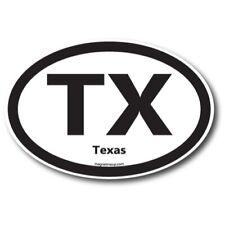 TX Texas US State Oval Magnet Decal, 4x6 Inches, Automotive Magnet for Car picture