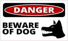 5x3 Danger Beware of Dog Sticker Vinyl Safety Sign Decal Animal Stickers Signs picture