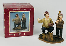 Vtg 1997 Favorite Pastime Collectible Figurine Baseball Dad Son Dog 5