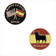 GENUINE U.S. COIN: MORON AIR BASE, MORON SPAIN picture