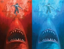 Mark Spears Monsters #11 Cover B Mark Spears Shark Attack Jaws Homage Holofoil picture