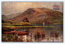 Cumbria England Postcard Evening Moonlight Lake Grasmere c1910 Oilette Tuck Art picture