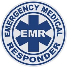 2 Inch Reflective Emergency Medical Responder EMR Star Of Life Sticker picture