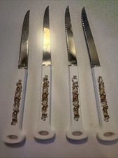 Vintage  Set Of 4 CorningWare Spice of Life Imperial Stainless Steel Knives- NOS picture