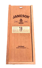 JAMESON Irish Whiskey Liquor Wooden Dovetailed Empty Box Collectible picture
