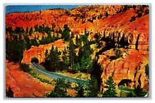 Bryce Canyon Highway, UT Utah, Red Canyon Tunnels Postcard Posted 1958 picture