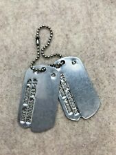 RARE WW2 ERA SOLDIER DOG TAGS  - ID TO SOLDIER BRYK - SOLDIER TAGS picture