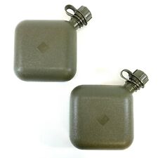 2 Military 2 Quart Canteens, OD Green USGI Collapsible 2 QT Canteen Water Bottle picture