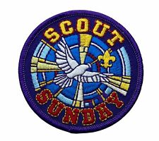 BSA Licensed Boy Scout Sunday 3 Inch Patch AV0185 F6D3I picture