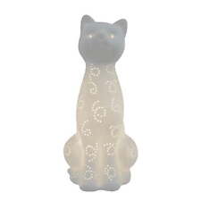 Porcelain Kitty Cat Shaped Animal Light Table Lamp picture