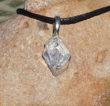 Clear Raw Apophyllite Free Form Crystal Stone Pendant Necklace Extra Small picture