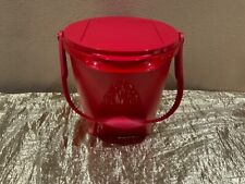 New UNIQUE Beautiful Round Tupperware Bucket/Container 5L Candy Apple Red Color picture