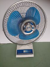 Vintage Lasko 12” Oscillating Fan Blue Blades 3 Speed Type 12-1 Table Desk picture