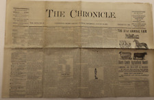 The Chronicle news letter Henry County Illinois VOL XXIX NO 42 8/18/1887 picture