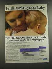 1986 First Response Ovulation Predictor Test Ad - Finally, We've Got Our Baby picture