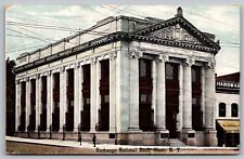 Exchange National Bank Olean New York Street View Government Vintage Postcard picture
