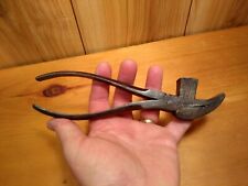 Vintage cobbler's lasting pliers hammer leather worker's tool 8 3/4