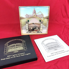Texas State Capitol Christmas Ornament 2003 Front Gates Of Texas Box & Pamphlet picture