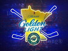 New Minnesota Wild Michelob Golden Neon Light Sign 24