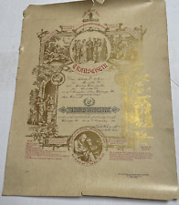 Marriage Certificate Rakow-Schumacher 1914 Chicago Illinois Granscrein picture