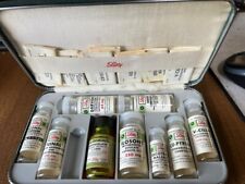 Vintage ELI LILLY SMALL DOCTOR TRAVEL CASE WITH EMPTY BOTTLES picture