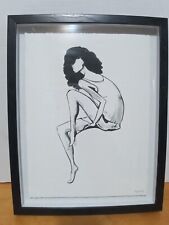 Marmont Hill Faceless Woman Framed Painting Art Sketch Print 11x14 picture