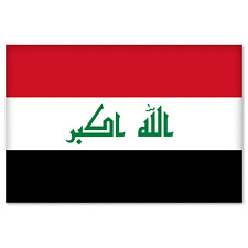 Iraq Iraqi National Flag car bumper sticker 5