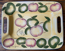 Serving Tray with Apple Motif WCL China - Vintage Used picture