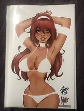 Mandy & Trizia Pin-up Comic Patrick Finch White Cover Variant NM/Mint 5FINITY picture