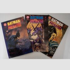 Lot Batman Versus Predator 1 2 3 DC Comics Prestige TPB Dark Horse 1991 Set X picture