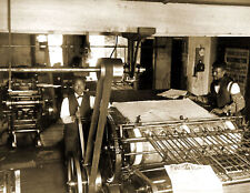 1899 Richmond Planet Newspaper Press Room Vintage Old Photo 8.5