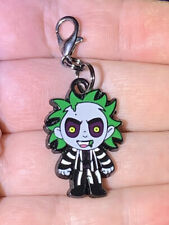 Black Beetlejuice Betelgeuse Charm Zipper Pull & Keychain Add On Clip picture