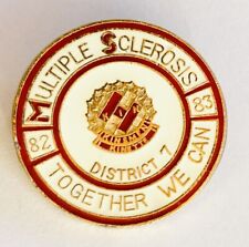 KIN Multiple Sclerosis Pin Badge 1983 Together We Can Rare Vintage Kinsmen (N6) picture