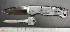 SOG Escape Combo Edge Blade Folding Rescue & Key Chain Knives Great USED Condt picture