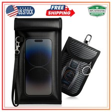 RFID Signal Blocking Faraday Pouch Set for Phones and Car Key Fobs picture