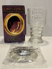 2001 Lord Of The Rings Burger King Glass Goblet Collection Frodo The Hobbit picture