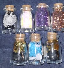 Dollhouse Miniature Glass Jars Potion Halloween Specimen Jars Lot Of 7 Zombie  picture