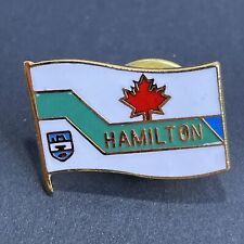 Vintage 1980's Hamilton Ontario City Crest Politician's Lapel Snapback Pin picture