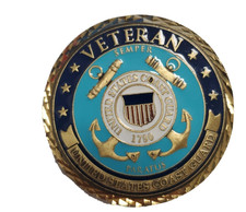 United States Cost Guard Veteran  Challenge Coin picture