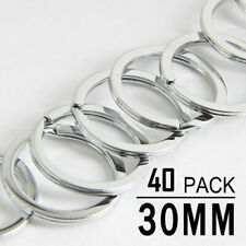 40pcs Round Key Ring 30mm Rustproof Split Ring Keychain Stainless Steel picture
