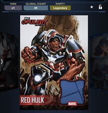 TOPPS Marvel Collect LEGENDARY OPULENT OPTICS LEGENDARY RED HULK picture