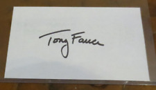 Dr Anthony Fauci signed autographed 3x5 index card COVID-19 Ebola HIV/AIDS picture