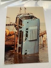 6x4 NY NYC TRANSIT BUS #8924 IN WATER PHOTOGRAPH EDGEWATER PIER COLLAPSE RONRICO picture